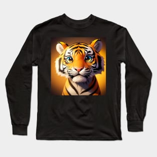 Adorable Tiger Long Sleeve T-Shirt